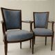 Paire de fauteuils cabriolet xviiième louis xvi
