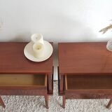 Pair of bedside tables circa 1960