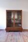 Glass library in walnut, Art Deco style, 1960s