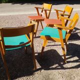 4 armchairs from the 60s 70s