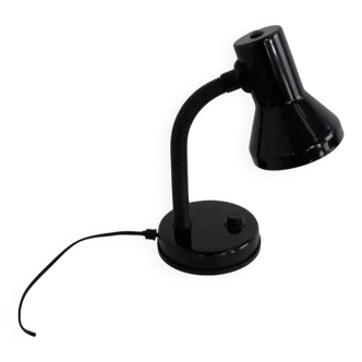 Black industrial desk lamp