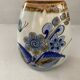 Mexican handcrafted ceramic vase signed bird flower