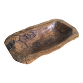 Olive wood trinket tray, 1950