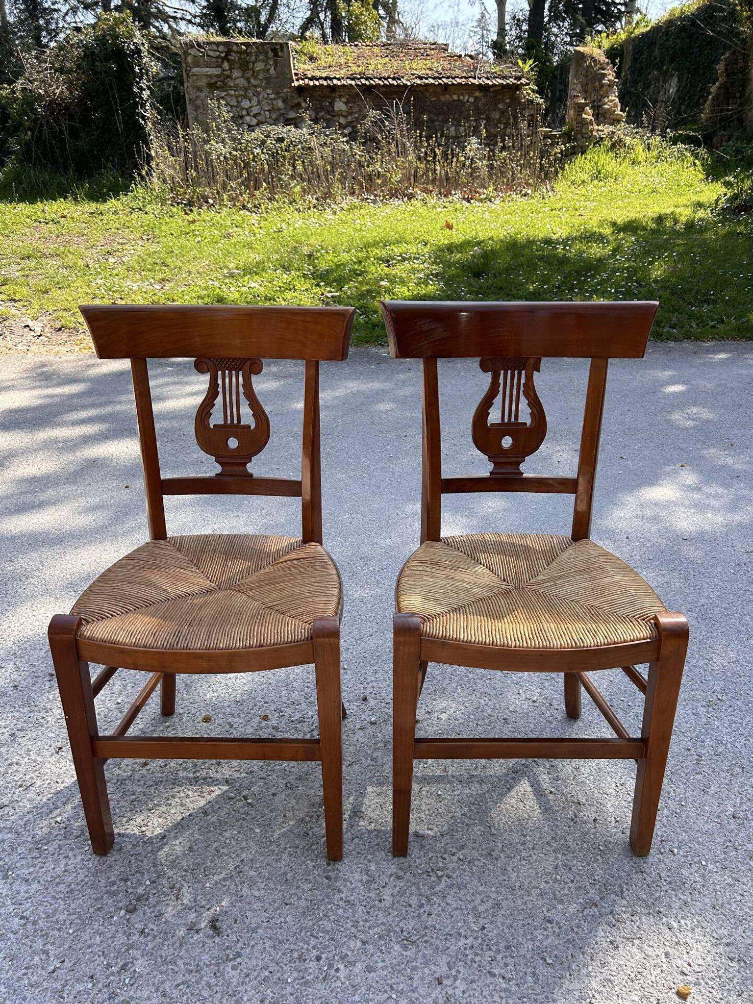 Duo chaise décor de Lyre