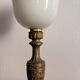 Lampe Bouillotte Style Louis XVI Laiton Doré Tulipe Opaline