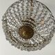 Old ceiling lamp basket with grapevines and bronze