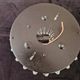 Round ceiling lamp with glass cup 40s/50's