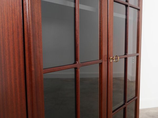 Vitrine en acajou, design danois, années 1970, fabriquée au Danemark