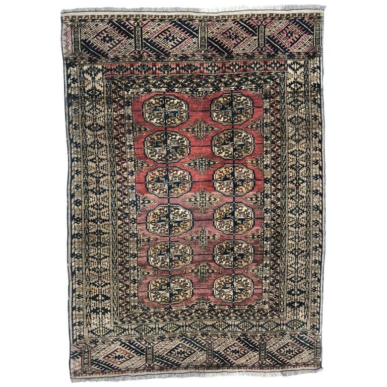 Ancient Turkmen carpet Little Bukhara