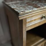 Small “Art Deco” bedside table with marble top