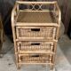 Meuble en rotin vintage