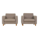 Rare paire de fauteuils GE300 de Hans J. Wegner