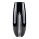 Cut black and clear crystal vase Bohemia Czechoslovakia 1970