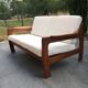 Scandinavian teak 2-seater sofa 60s