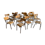 20 vintage mismatched school chairs