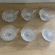 Christmas Pop-up 2022 - Set of 6 Vintage Glass Coffee/Tea Cups