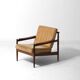 Danish lounge chair in teak and corduroy, 1960s