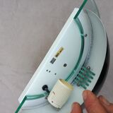 Postmodern wall lamps in half moon, 1990, set of 2