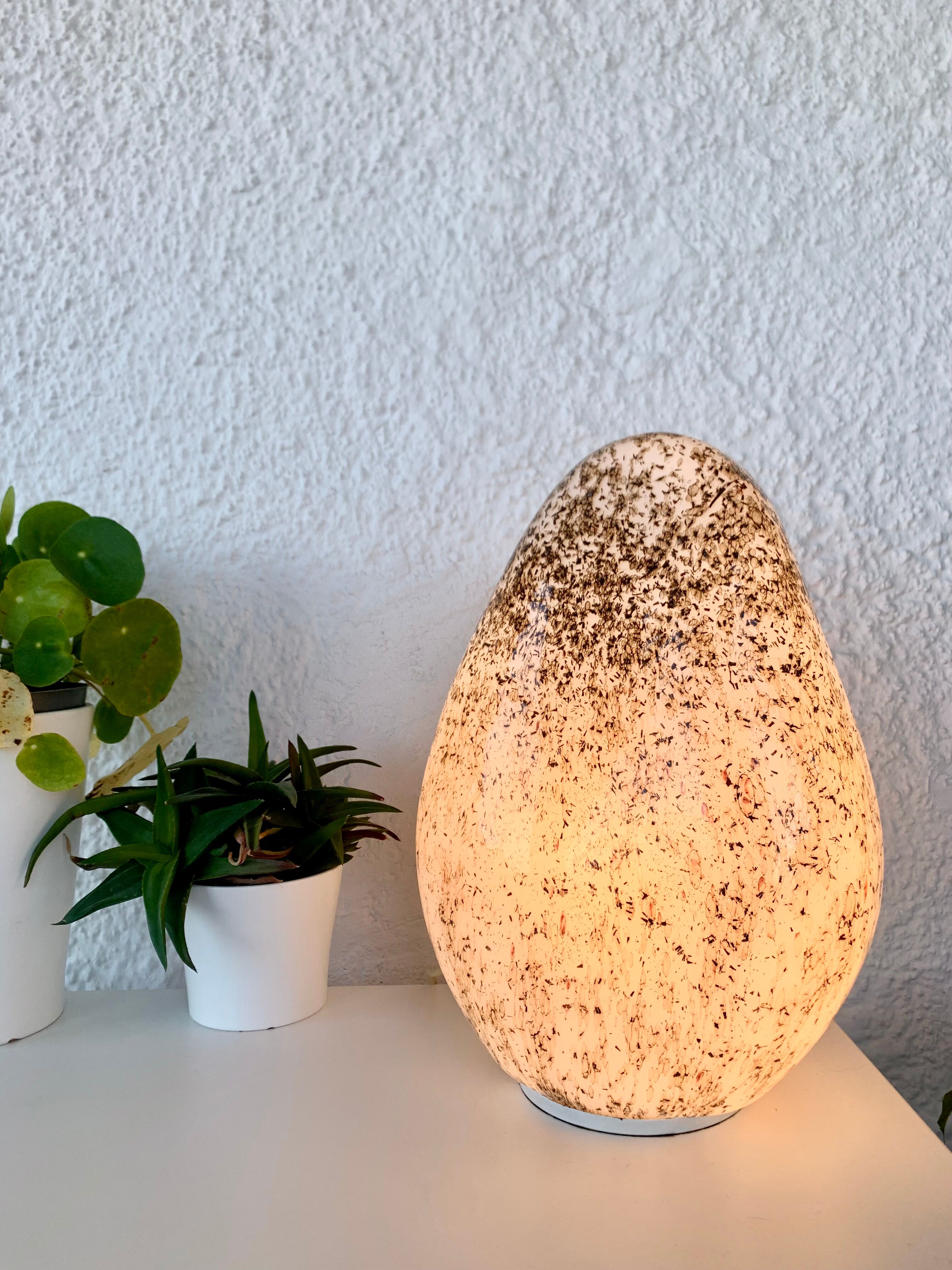 Murano glass lamp, blown by La Murrina, 1970s.