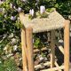 Tabouret haut bois et corde