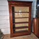 Late 19th century mahogany shop display cabinet.