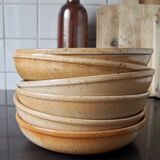 Set de 6 assiettes creuses en grès