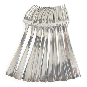 12 fourchettes en métal