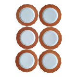 6 dessert plates Gien