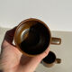 Stoneware coffee mugs
