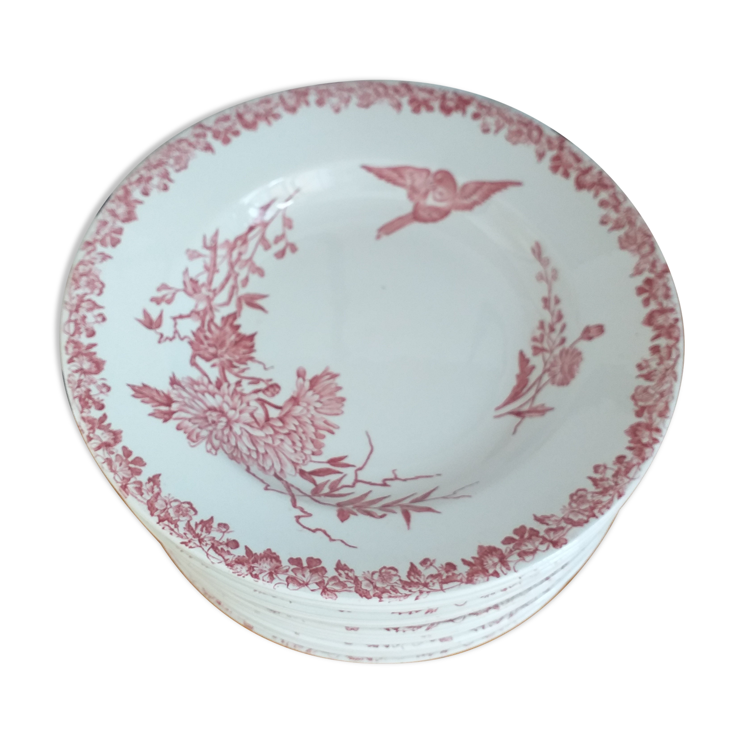 Hollow porcelain plates FF Pexonne