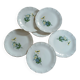 6 antique dessert plates from Digoin and Sarreguemines