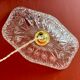 Vintage molded glass lampshade pendant lamp