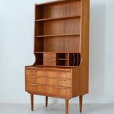 Scandinavian Bookcase with Hidden Desk