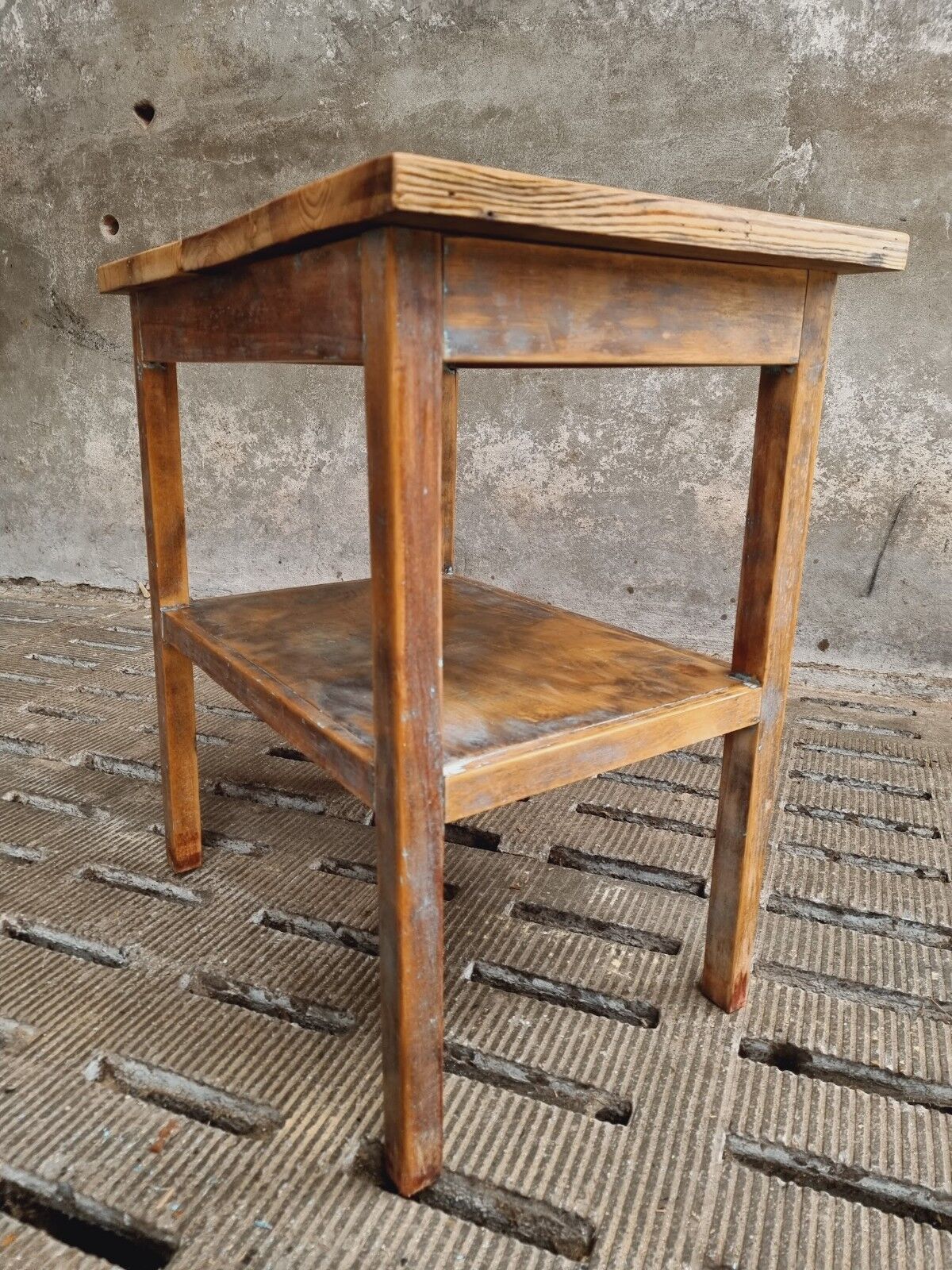 Vintage side table bathroom furniture or work table