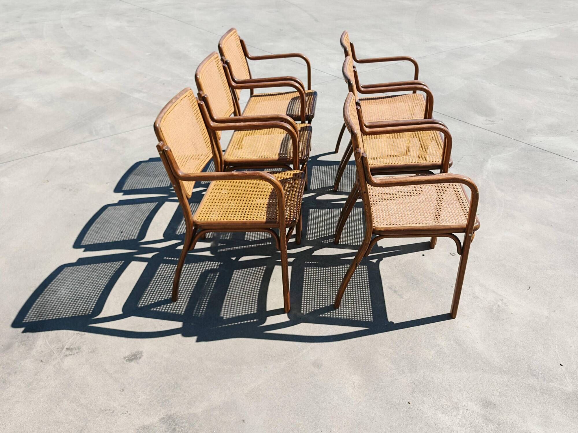 Set of 6 dining chairs by Mirjana Maracic for Mundus, 1970s.
