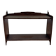 Art Deco wooden wall shelve rack bookshelf in dark wood minimalist