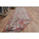 1970s Vintage Turkish Handmade Wool & Cotton Pink Runner Rug
