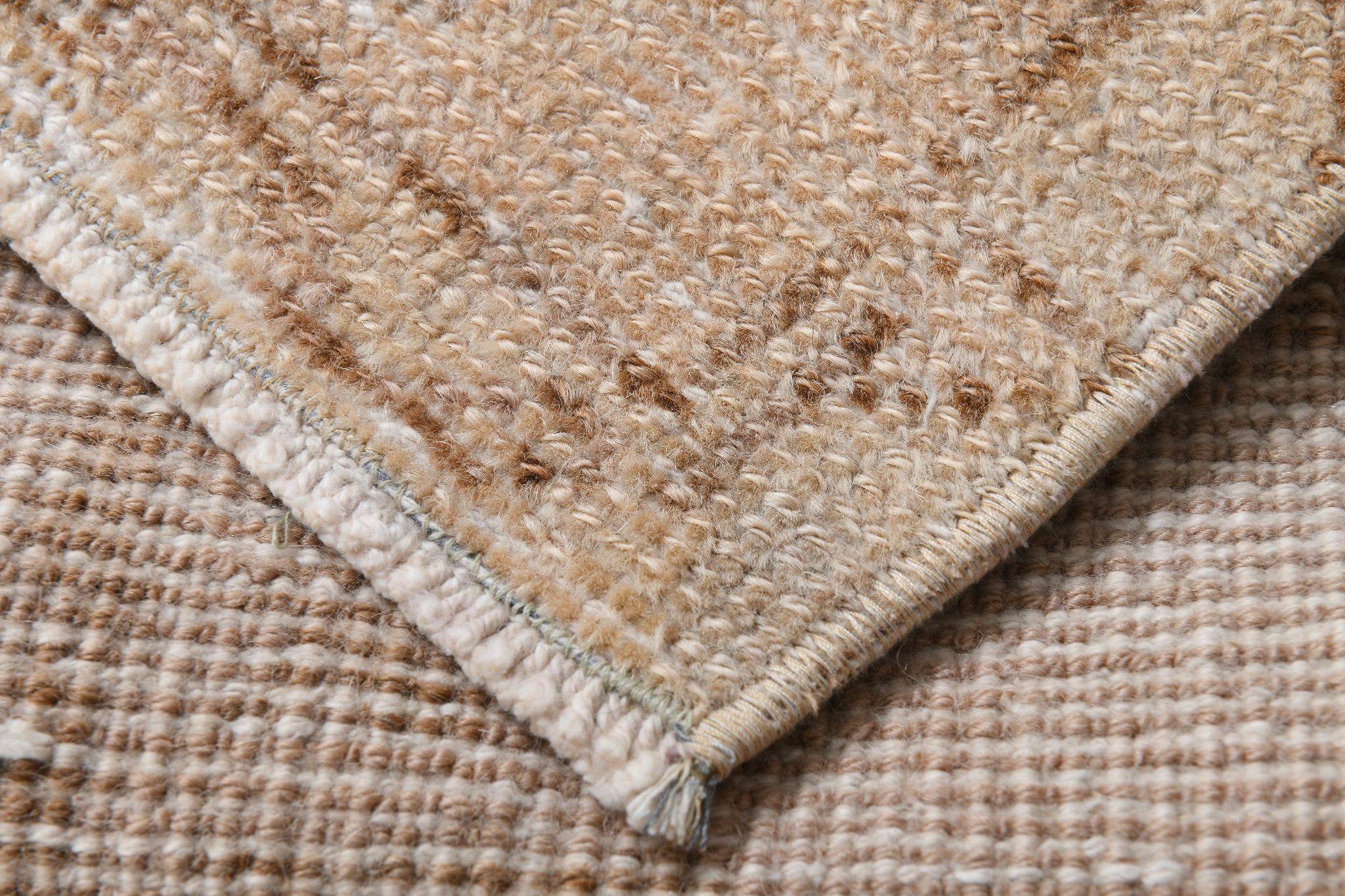 Tapis marron beige turc vintage 94x52cm