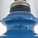 Vintage blue glass lamp 70