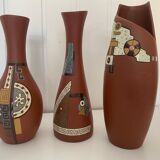 Ensemble vases et soliflores du Vietnam