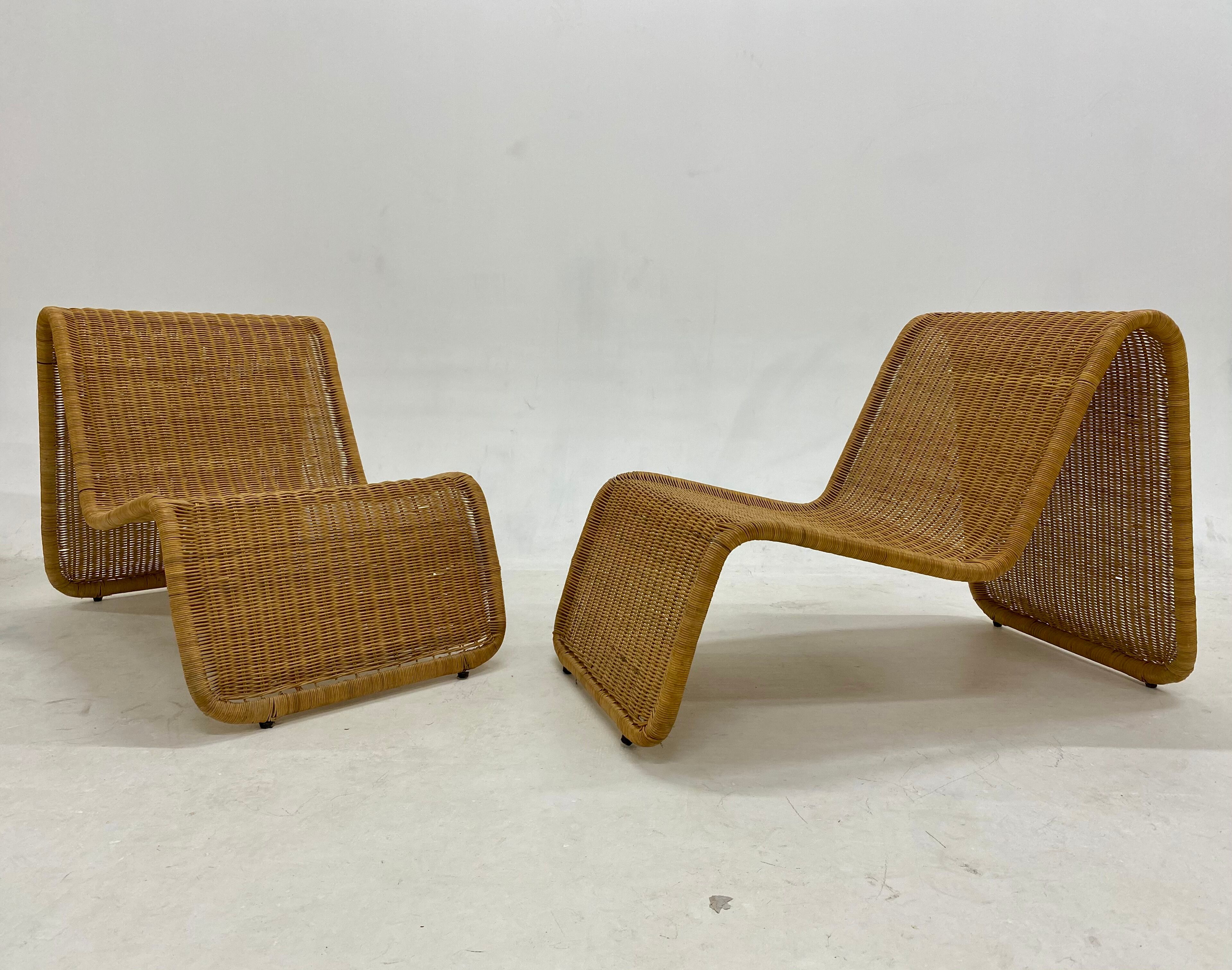 Pair of P3 armchairs Tito Agnoli 1960
