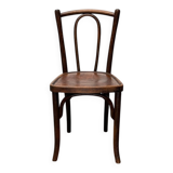 Art Deco curved wooden café chair, 1930s