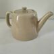 Duo teapot and milk jug in greige ceramic – Vintage bistro style