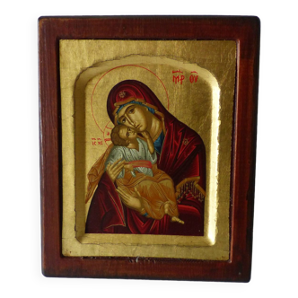 icon on wood