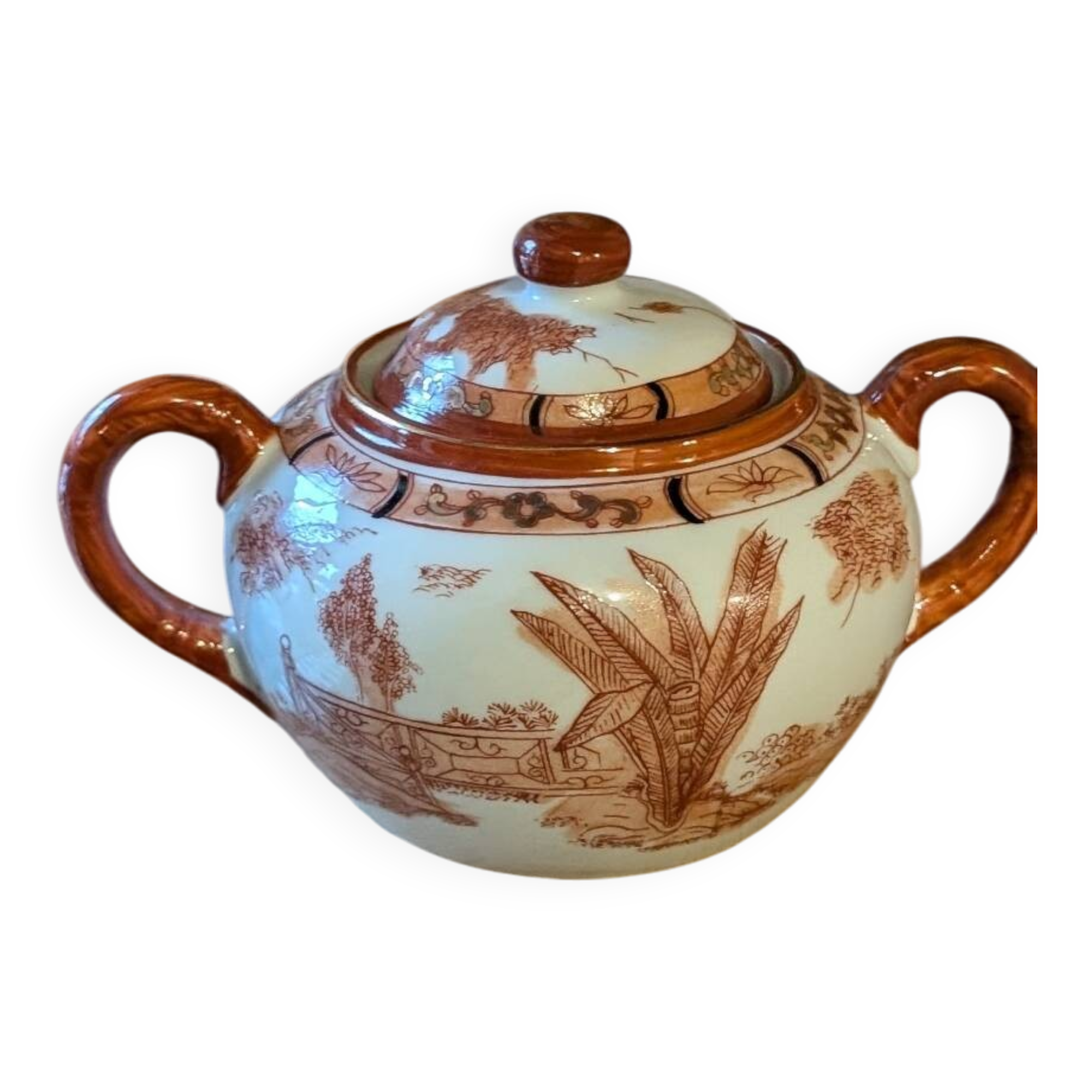 sucrier en porcelaine japonaise vintage