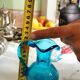 Vase de Murano en verre craquelé