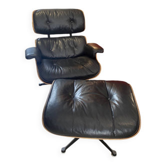 Fauteuil lounge Eames et ottoman Mobilier International