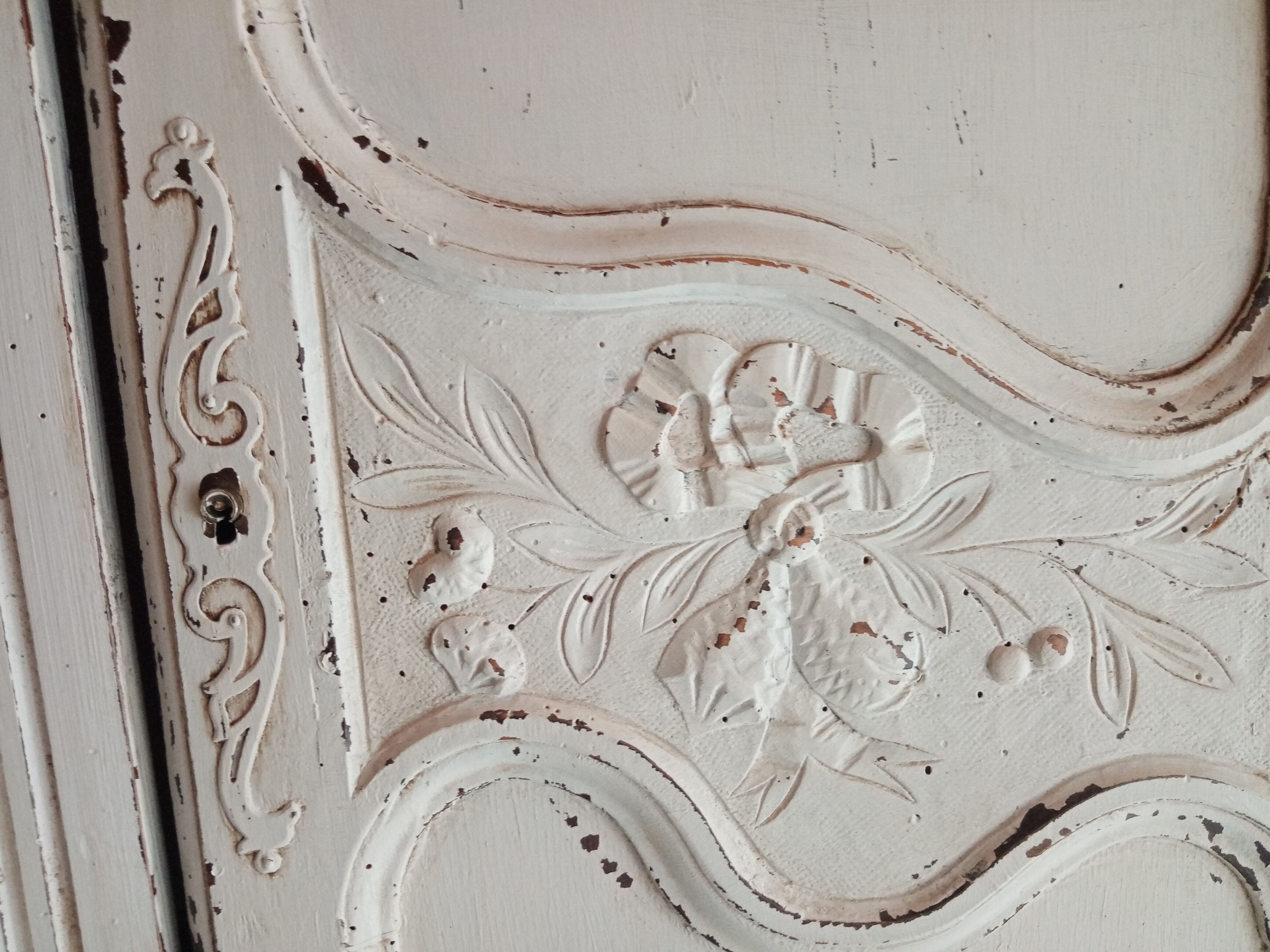 Pair old weathered doors height 154 cm