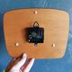 Vintage clock silent rectangular wall clock "Yellow Flash"