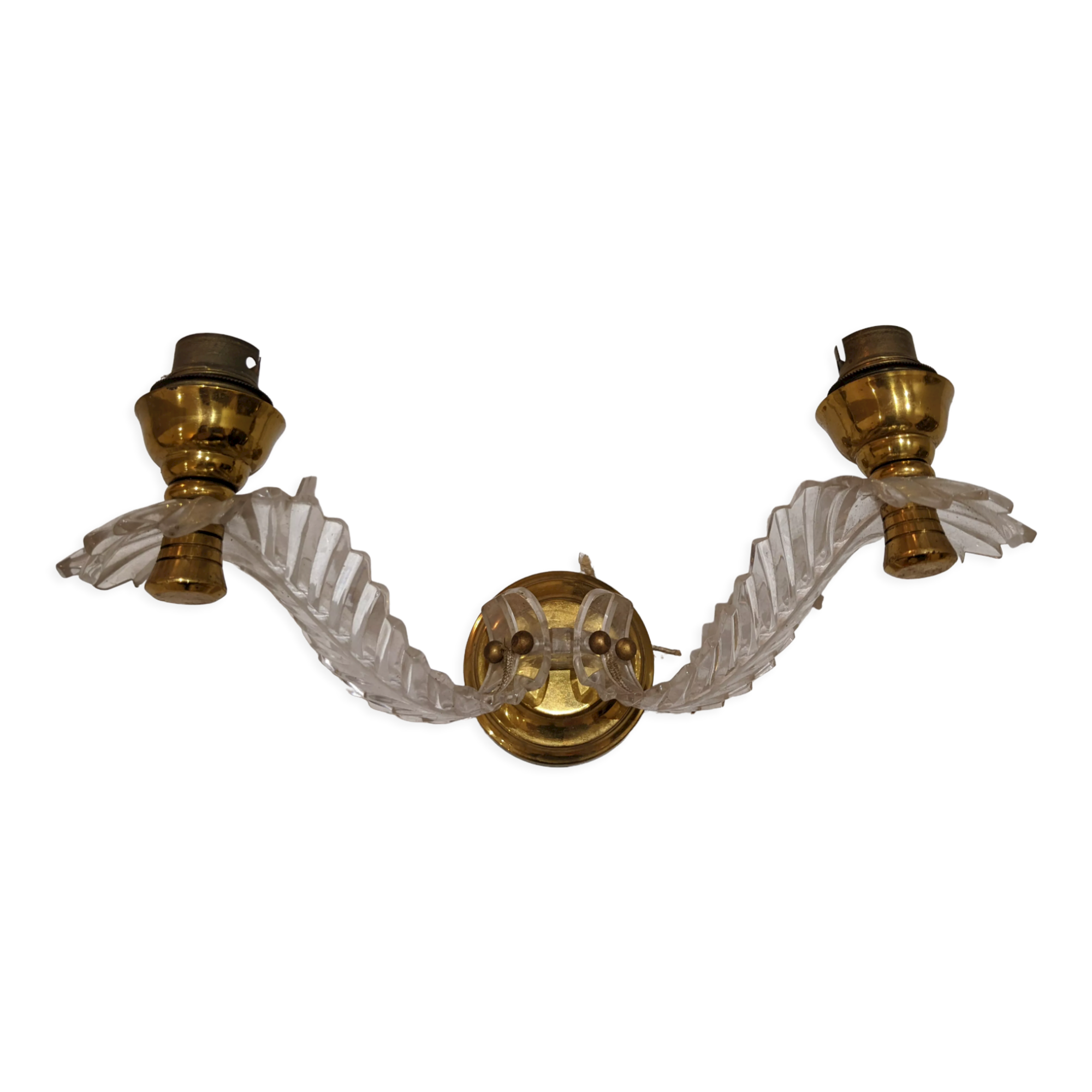 Vintage brass wall light